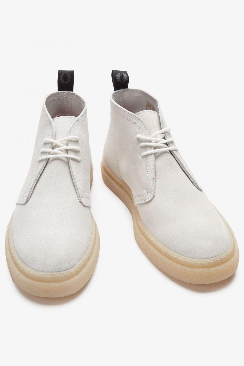 White Fred Perry Hawley Women's Shoes | PH 1851WNBY